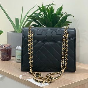 TORY BURCH ALEXA CONVERTIBLE SHOULDER BLACK BAG🖤